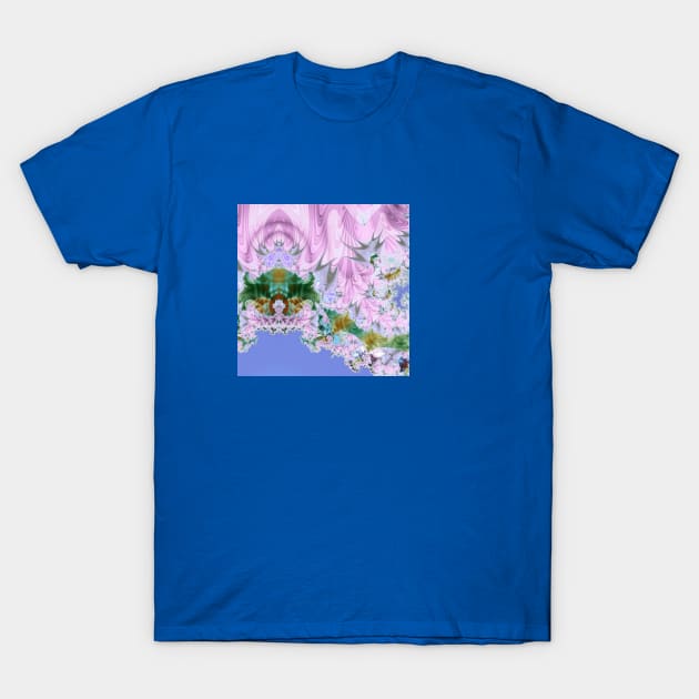 Lilac Dreams Fractal Abstract T-Shirt by Artist4God